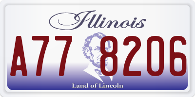 IL license plate A778206