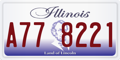 IL license plate A778221