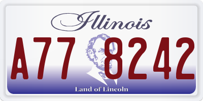 IL license plate A778242