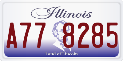 IL license plate A778285