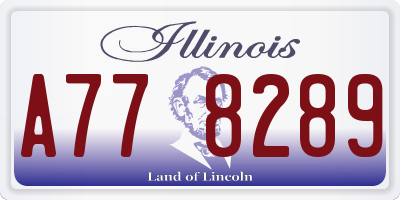 IL license plate A778289