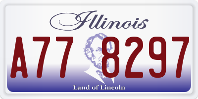 IL license plate A778297