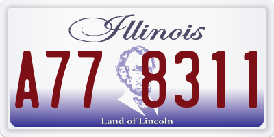 IL license plate A778311