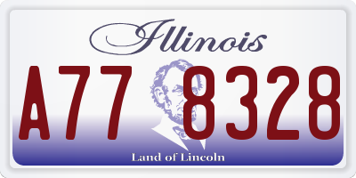 IL license plate A778328