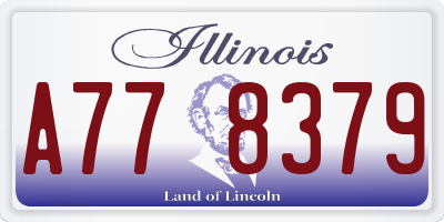 IL license plate A778379