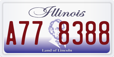 IL license plate A778388