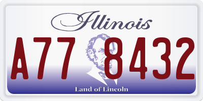 IL license plate A778432