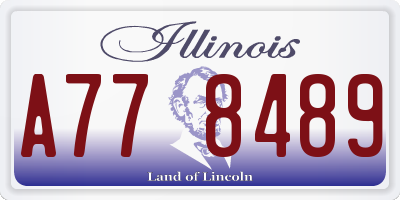 IL license plate A778489