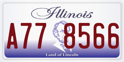 IL license plate A778566
