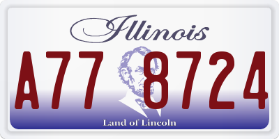 IL license plate A778724