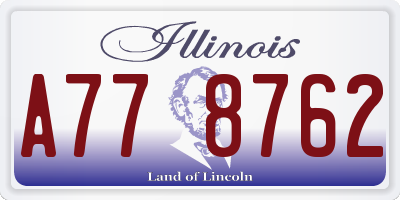 IL license plate A778762