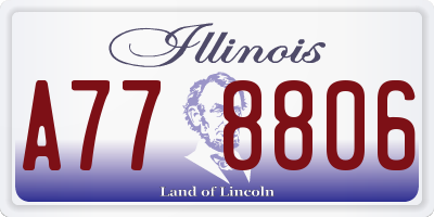 IL license plate A778806