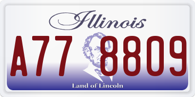 IL license plate A778809