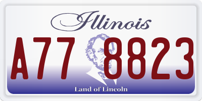 IL license plate A778823