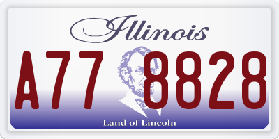 IL license plate A778828