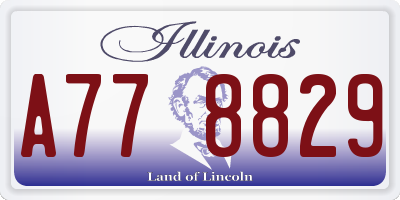 IL license plate A778829