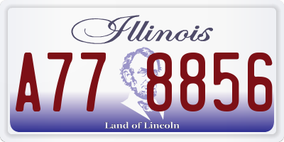 IL license plate A778856