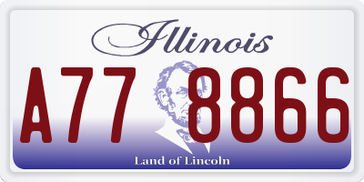 IL license plate A778866