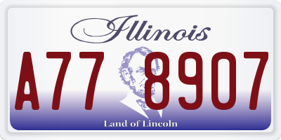 IL license plate A778907