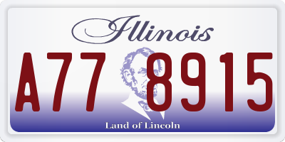 IL license plate A778915