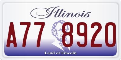 IL license plate A778920