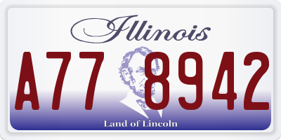IL license plate A778942