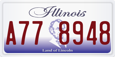 IL license plate A778948