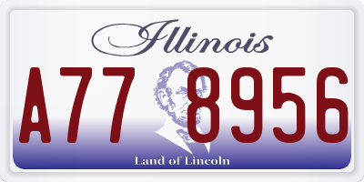 IL license plate A778956