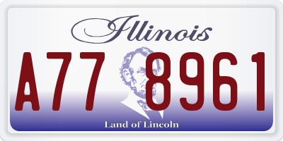 IL license plate A778961