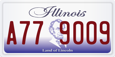 IL license plate A779009