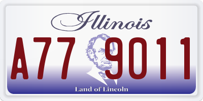 IL license plate A779011
