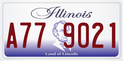 IL license plate A779021