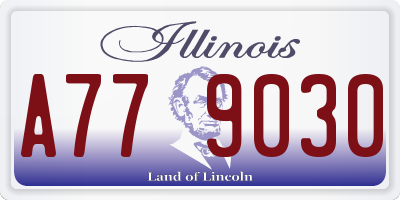 IL license plate A779030