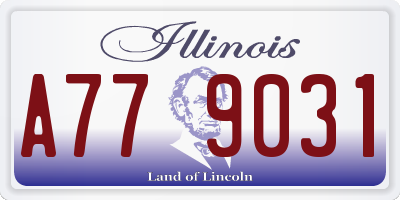 IL license plate A779031