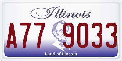 IL license plate A779033
