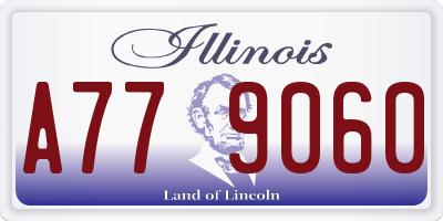 IL license plate A779060