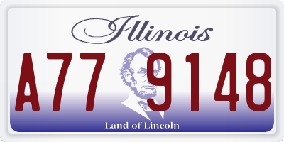 IL license plate A779148