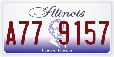 IL license plate A779157