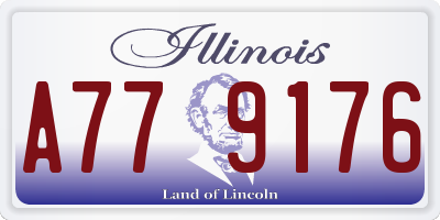 IL license plate A779176
