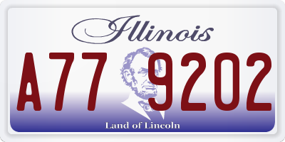 IL license plate A779202