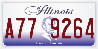 IL license plate A779264