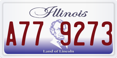 IL license plate A779273