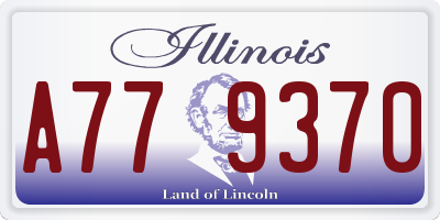 IL license plate A779370