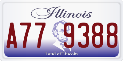 IL license plate A779388