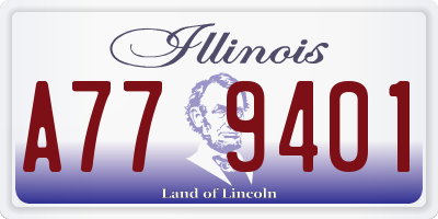 IL license plate A779401