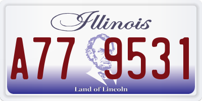 IL license plate A779531