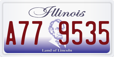 IL license plate A779535