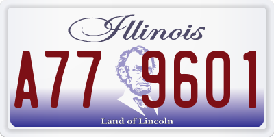 IL license plate A779601