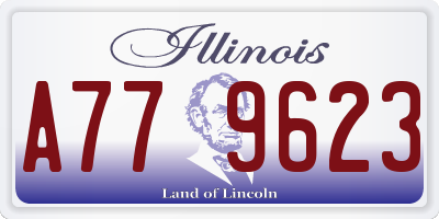 IL license plate A779623