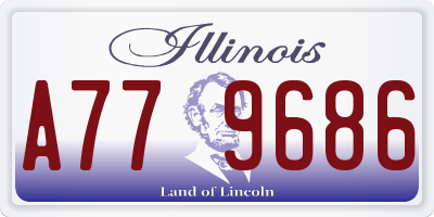 IL license plate A779686